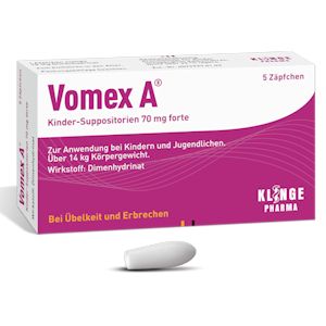 VOMEX A Kinder-Suppositorien 70 mg forte